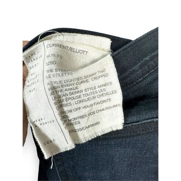 Current/Elliot The Stiletto Dark Wash Skinny Jeans - Picture 2 of 5